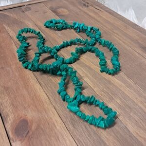 Malachite Chip Bead Strand